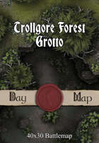 40x30 Multi-Level Battlemap - Trollgore Forest Grotto