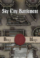 40x30 Battlemap - Sky City Battlement
