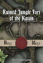 40x30 Battlemap - Ruined Jungle Fort of the Katan