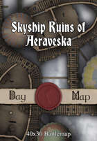 40x30 Battlemap - Skyship Ruins of Aeraveska