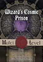 40x30 Multi-Level Battlemap - Wizard’s Cosmic Prison