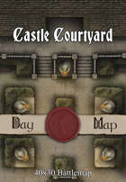 40x30 Battlemap - Castle Couryard
