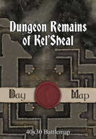 40x30 Battlemap - Dungeon Remains of Kel’Sheal