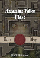 40x30 Battlemap - Assassin’s Fallen Maze