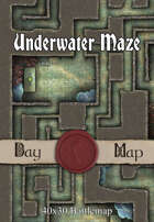 40x30 Battlemap - Underwater Maze