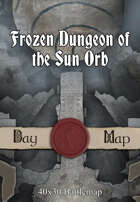 40x30 Battlemap - Frozen Dungeon of the Sun Orb