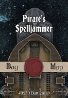 Pirate’s Spelljammer Multi-Level 40x30 D&D Battlemap with Adventure