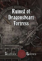 Ruins of Dragonheart Fortress Multi-Level 40x30 D&D Battlemap with Adventure