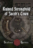 Ruined Stronghold of Jacob’s Town Multi-Level 40x30 D&D Battlemap with Adventure