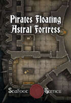 Pirate’s Floating Astral Fortress Multi-Level 40x30 D&D Battlemap with Adventure
