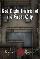 Red Light District of the Great City 40x30 D&D Multi-Level Battlemap with Adventure
