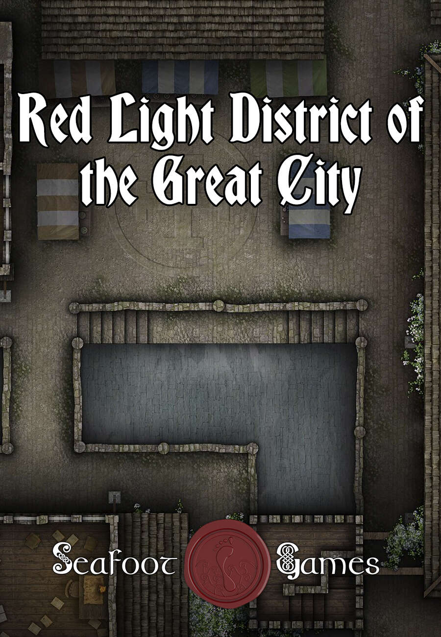 Red Light District of the Great City 40x30 Multi-Level Battlemap with  Adventure - Seafoot Games | Towns & Cities | DriveThruRPG