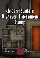 Undermountain Dwarven Internment Camp 40x30 D&D Multi-Level Battlemap with Adventure