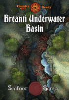 Breanti Underwater Basin 40x30 D&D Battlemap with Adventure