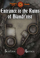Entrance to the Ruins of Blandr’Vist 40x30 D&D Battlemap with Adventure