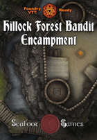 Hillock Forest Bandit Encampment 40x30 D&D Battlemap with Adventure