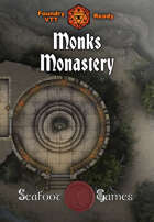 Monk’s Monastery 40x30 Battlemap with Adventure (FoundryVTT Ready!)