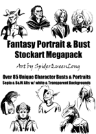 Fantasy Portrait & Bust Stockart Megapack