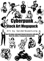 Cyberpunk Character Stockart Megapack