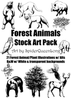 Forest Animals Stock Art Pack