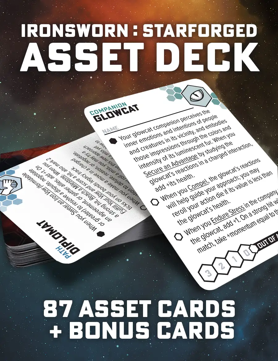 Ironsworn: Starforged Assets (Printed Deck)