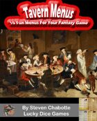 Tavern Menus - 10 Fun Menu Handouts For Your Fantasy Tavern Adventures