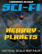 Sci-fi Tactical Scale Map Pack: Nearby Planets
