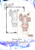 Temple of the Shark God Stock Map
