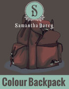 Filler Spot Art - Colour Backpack - by Samantha Darcy