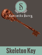 Filler Spot Art - Skeleton Key - by Samantha Darcy