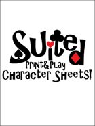 Suited: Print & Play Character Sheets