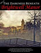 DD-02 The Darkness Beneath Brightwell Manor for 1st Edition and BX