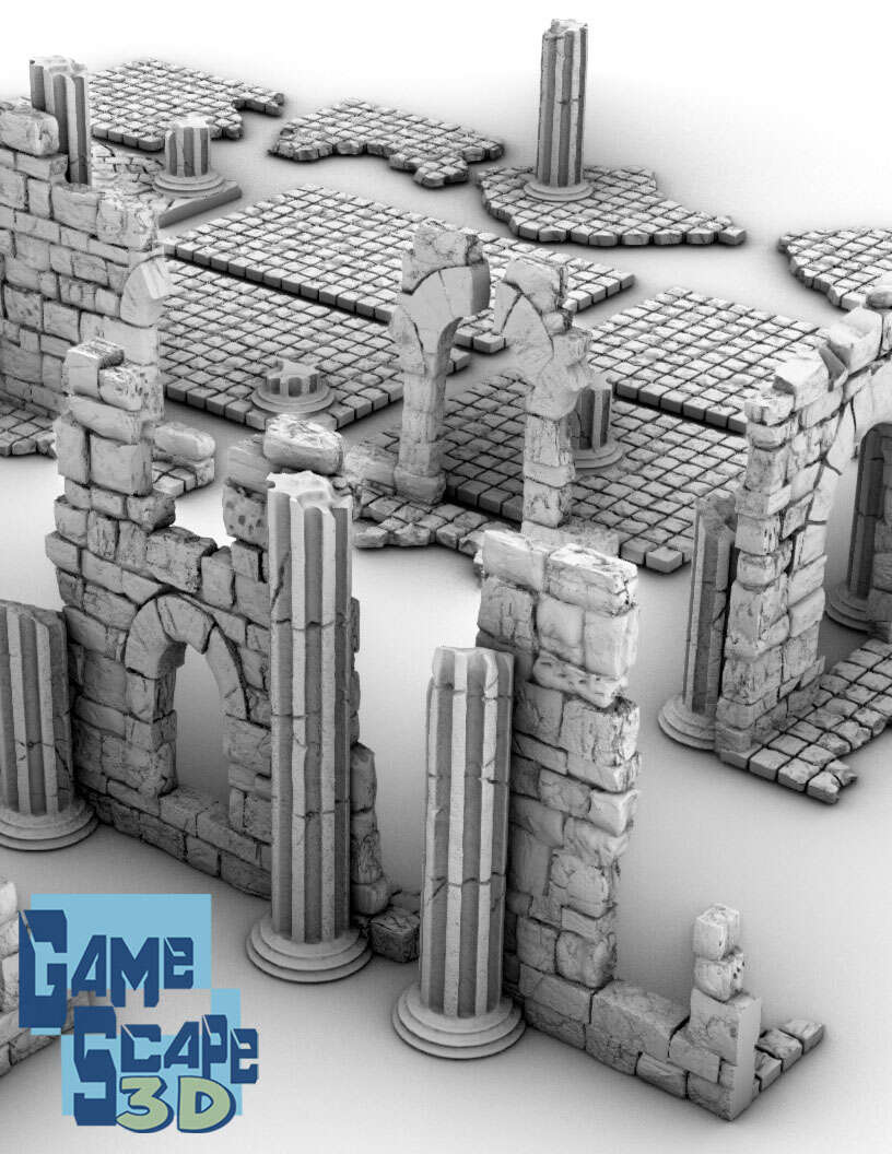 Ruins Pack I - GameScape3D | DriveThruRPG