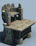 ARX RENOVATUR Expansion: Citadel Wall Straight Half Tower