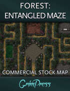 {Commercial} Stock Map: Forest - Entangled Maze