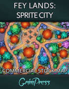 Stock Map: Fey Lands - Sprite City