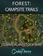 Stock Map: Forest - Campsite Trails