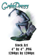 Stock Art - Creature Cutout - Ghoul