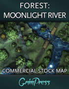 {Commercial} Stock Map: Forest - Moonlight River