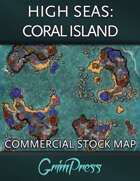 {Commercial} Stock Map: High Seas - Coral Island