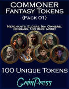 Fantasy Token Pack - Commoner #01