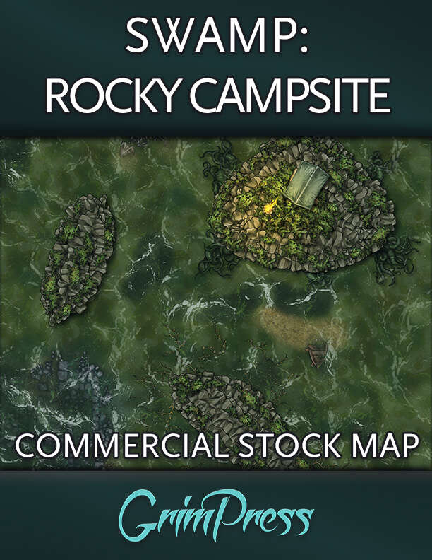 {Commercial} Stock Map: Swamp - Rocky Campsite - Grim Press | Publisher ...