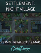 {Commercial} Stock Map: Settlement - Night Village