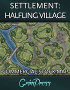 {Commercial} Stock Map: Settlement - Halfling Village