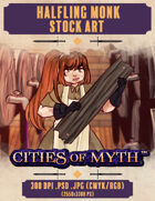 Premium Stock Art: Halfling Monk (Cities of Myth)