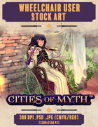 Premium Stock Art: Wheelchair Bard (Cities of Myth)