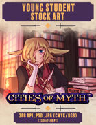 Premium Stock Art: Young Student (Cities of Myth)