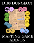 D100 Dungeon - Mapping Game Add-On Print and Play (Accessory 6)