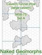 Cavern-Tunnel Wye (large cavern) Set A (M58-75A)