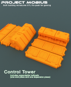 3D Printable Control Tower With Expandable Helipads